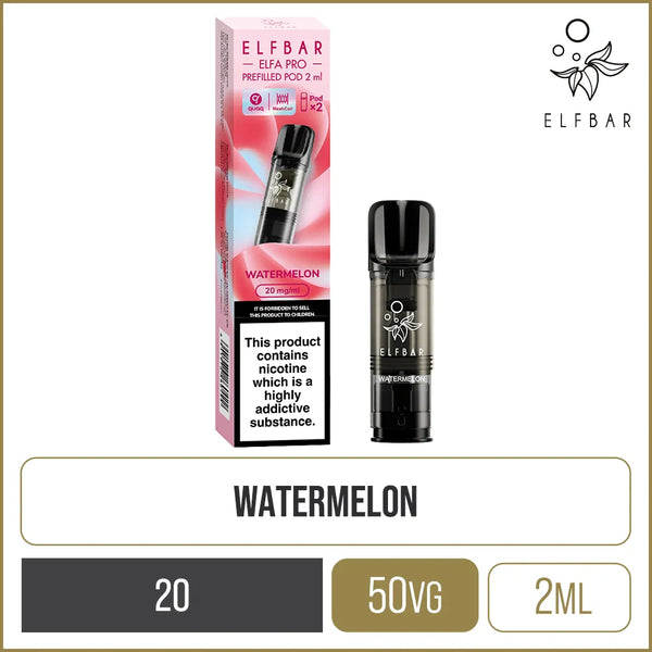Buy Watermelon Elf Bar ELFA PRO Pods Online | 3 For 15 Buy Watermelon Elf Bar ELFA PRO Pods Online | 3 For 15