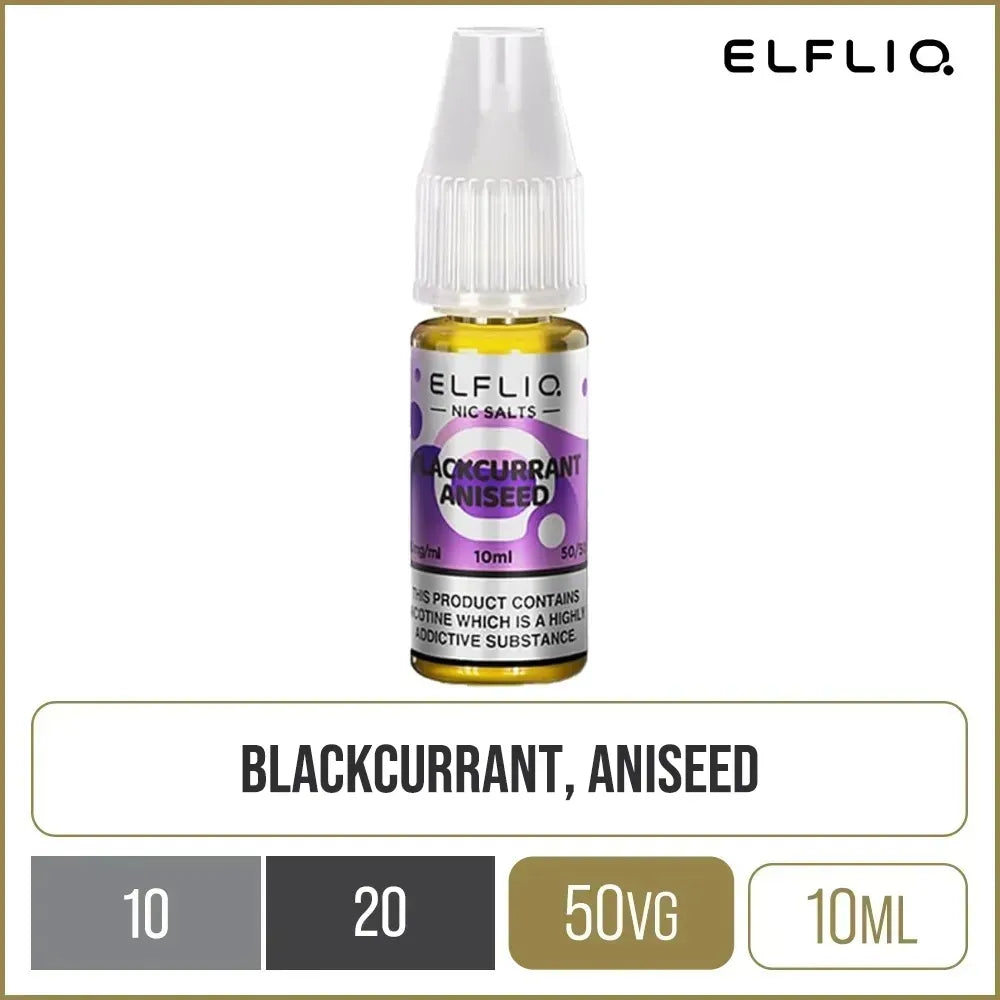 ELFLIQ by Elf Bar Blackcurrant Aniseed E-Liquid 10ml