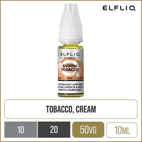 Buy Snoow Tobacco ELFLIQ Vape Juice | 4 For 10 Buy Snoow Tobacco ELFLIQ Vape Juice | 4 For 10