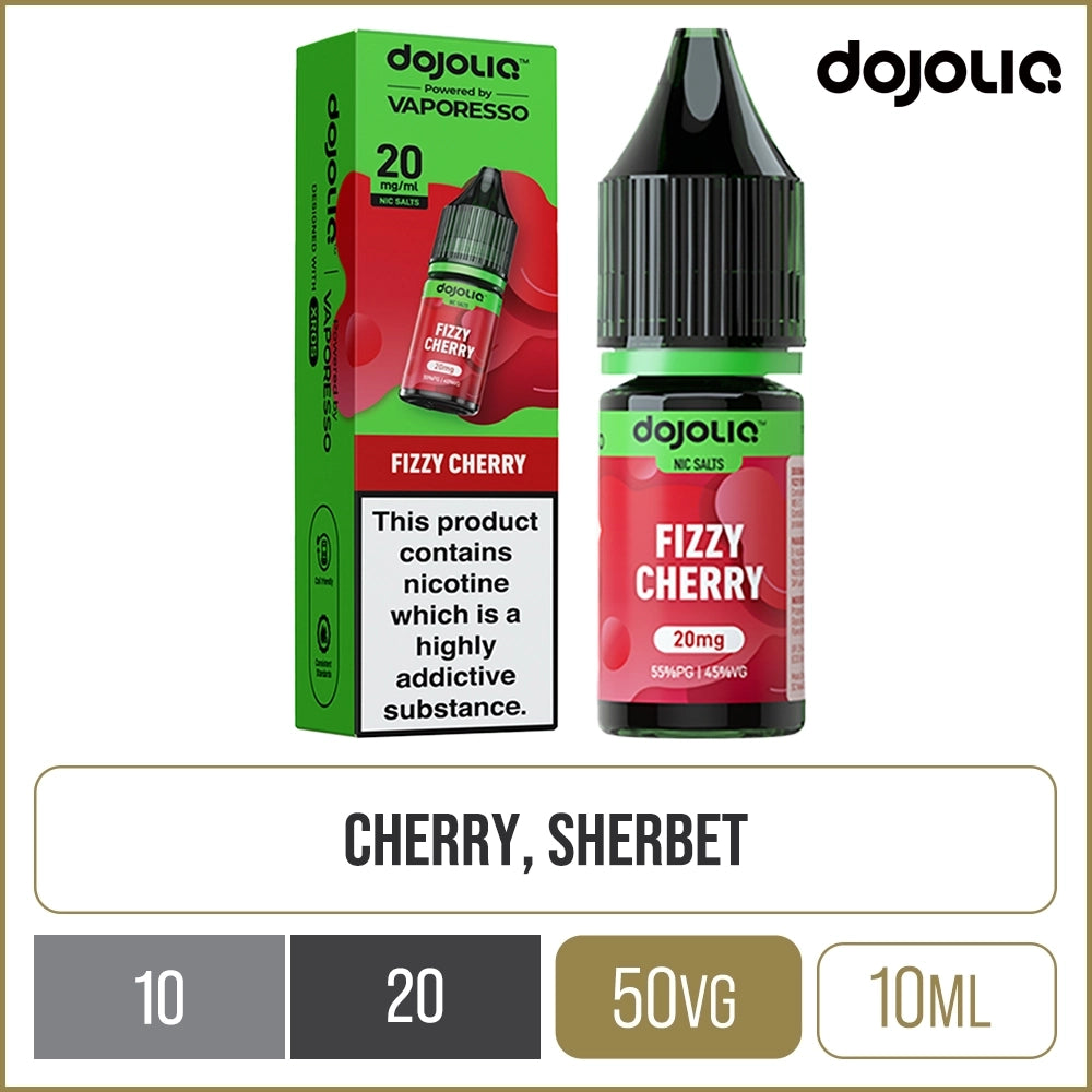 Fizzy Cherry DOJOLIQ Nic Salts By Vaporesso E-Liquid 10ml