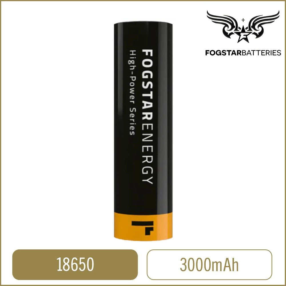Fogstar Energy 18650 3000 mAh Flat Top Battery