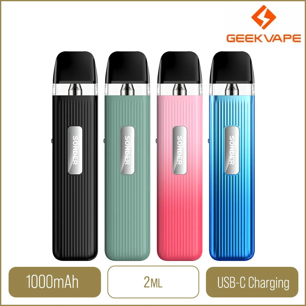 Pod Kit Geekvape Sonder Q - Batterie Intgre 1000mAh, Puissance 20W, Pods Q De 2ml (0.6/0.8 Pod Kit Geekvape Sonder Q - Batterie Intgre 1000mAh, Puissance 20W, Pods Q De 2ml (0.6/0.8