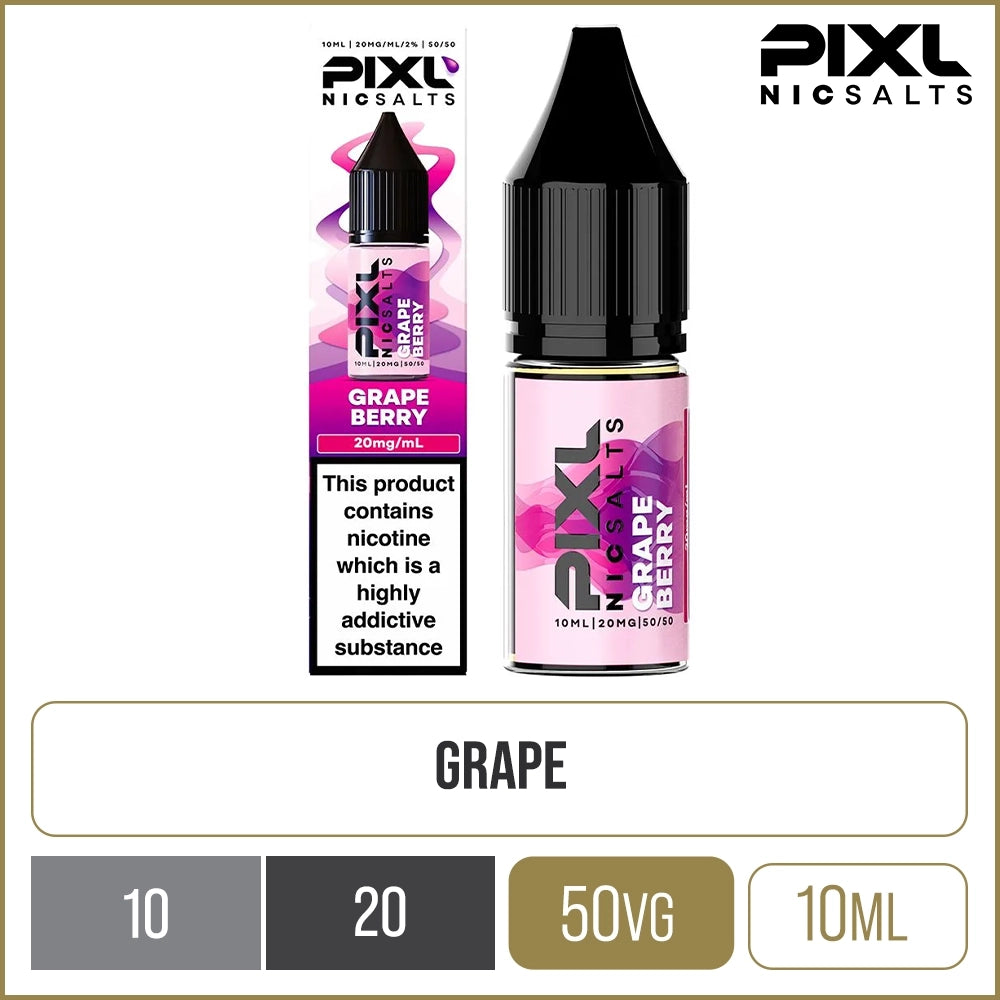 Grape PIXL Nic Salts E-Liquid 10ml