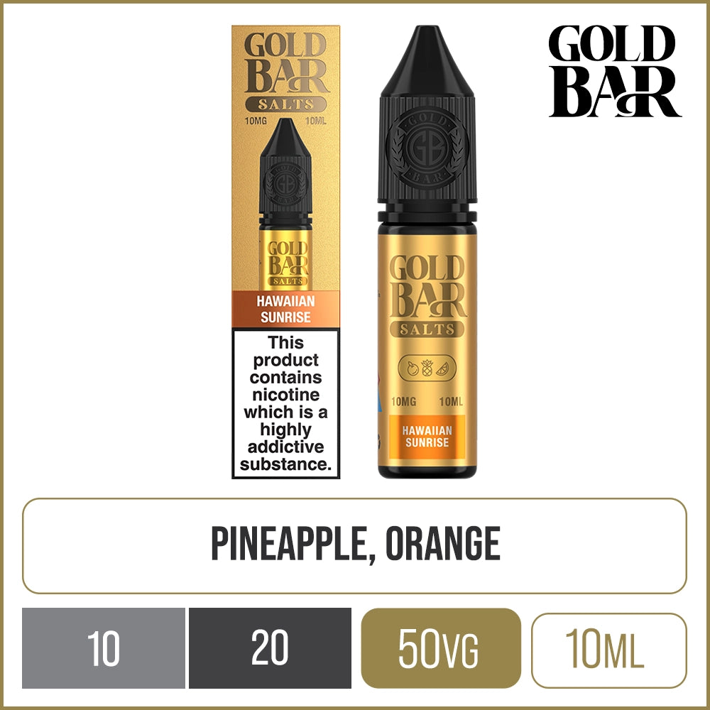 Hawaiian Sunrise Gold Bar Salts E-Liquid 10ml