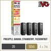 IVG 2400 Reload 4 In 1 Pineapple Edition Pods 4 Pack