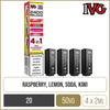 IVG 2400 Reload 4 In 1 Red Raspberry Edition Pods 4 Pack