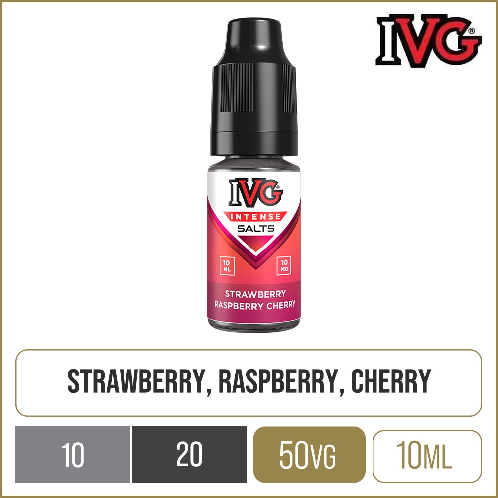 IVG Intense Salts Strawberry Raspberry Cherry E-Liquid 10ml