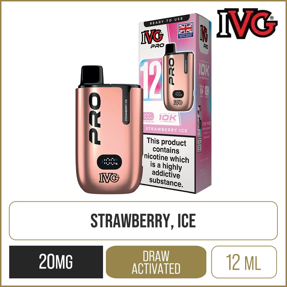 IVG Pro 12 Strawberry Ice Pod Vape Kit 12ml