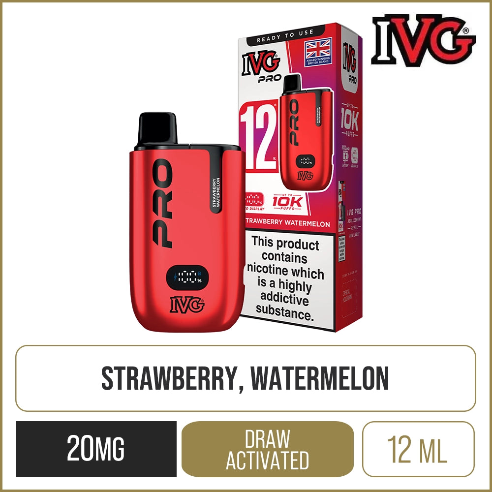 IVG Pro 12 Strawberry Watermelon Pod Vape Kit 12ml