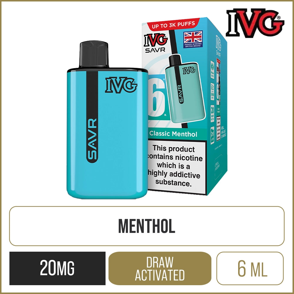 IVG SAVR Classic Menthol Pod Vape Kit 6ml
