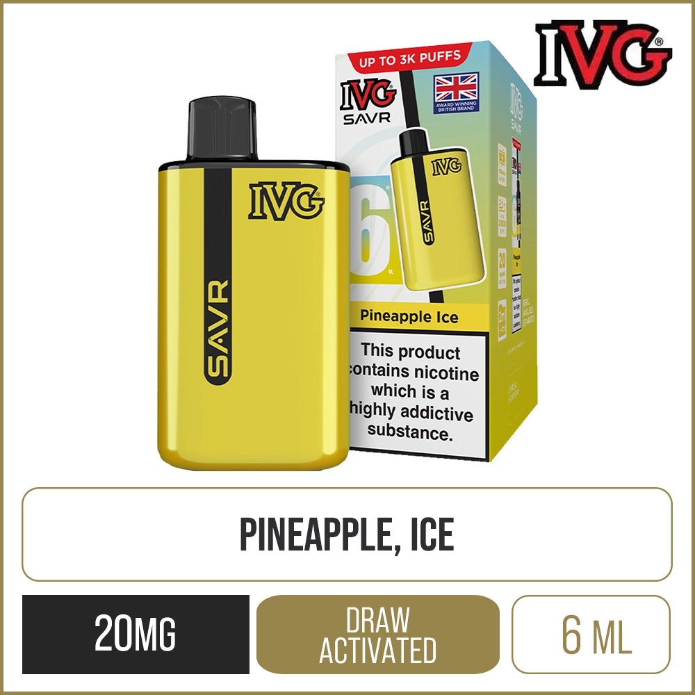 IVG SAVR Pineapple Ice Pod Vape Kit 6ml