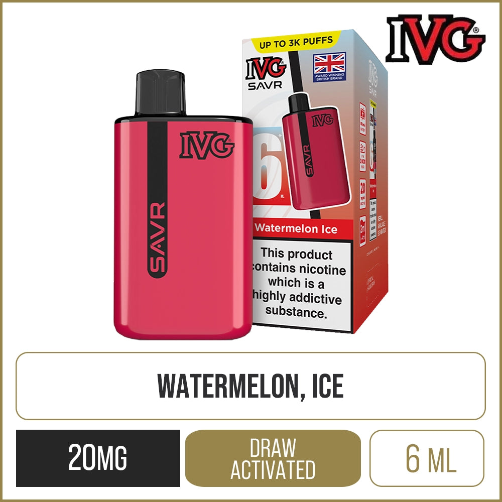IVG SAVR Watermelon Ice Pod Vape Kit 6ml