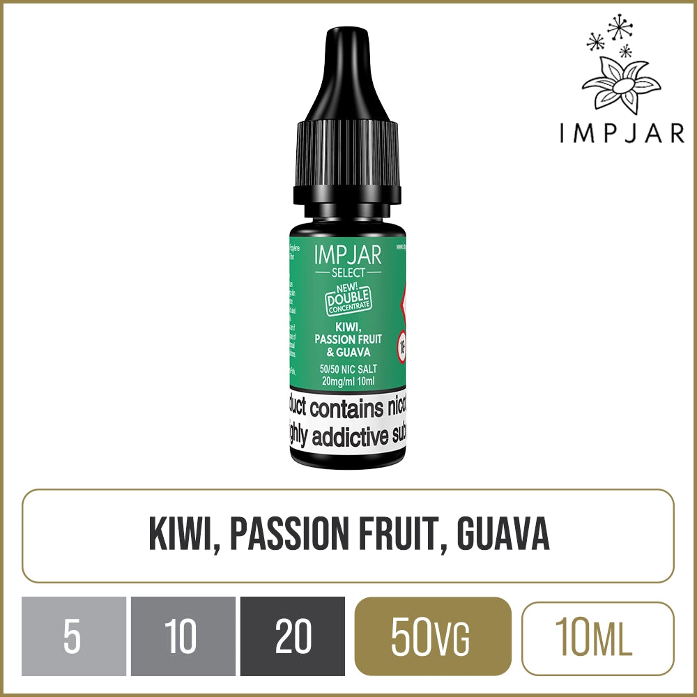 Kiwi Passionfruit & Guava Imp Jar Select E-Liquid 10ml