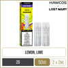 Lemon Lime Hawcos x Lost Mary Pods 2 Pack