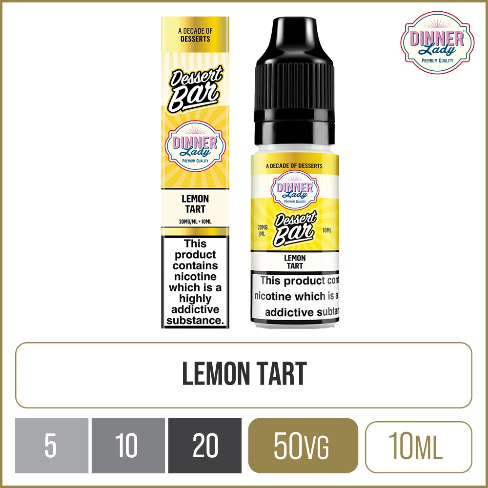 Lemon Tart Dinner Lady Dessert Bar E-Liquid 10ml