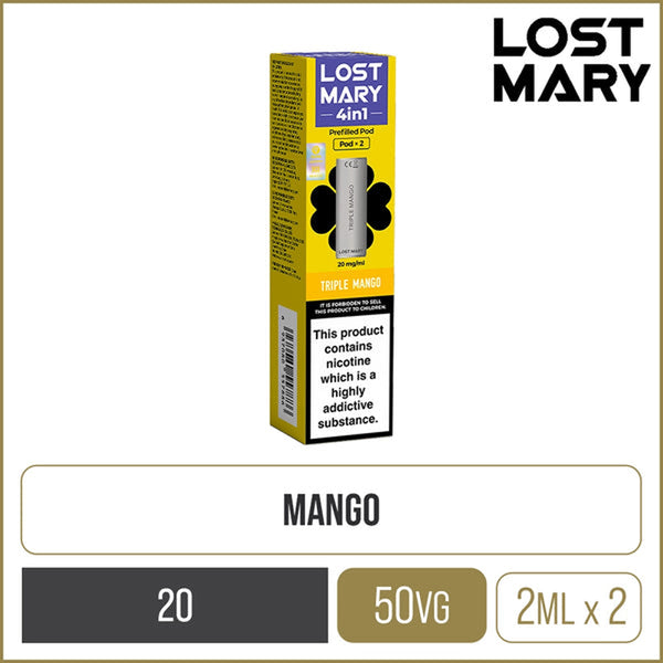 lost mary triple mango pods Lost Mary BM6000 Triple Mango Vape Kit