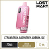 Lost Mary BM6000 Strawberry Raspberry Cherry Disposable Vape 12ml
