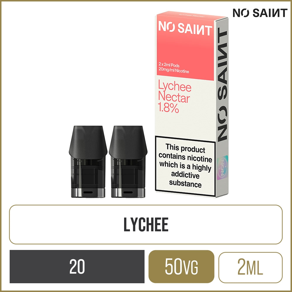 Lychee Nectar NO SAINT Pod 2 Pack