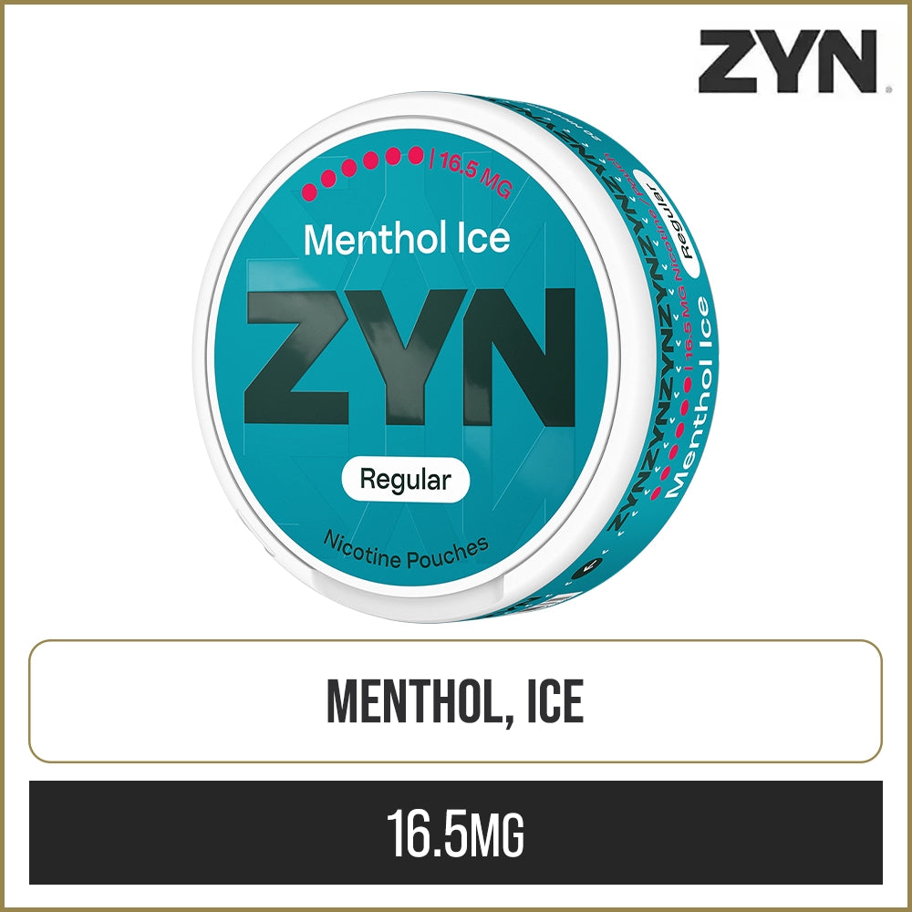 Menthol Ice ZYN Regular Nicotine Pouches 21 Pack