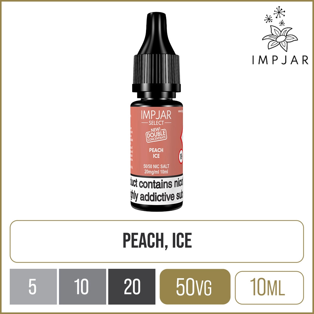 Peach Ice Imp Jar Select E-Liquid 10ml