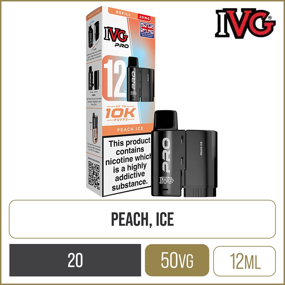 Peach Ice IVG Pro Pod & Refill 12ml