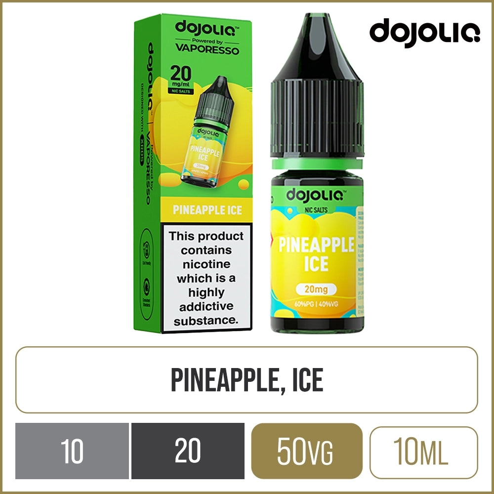 Pineapple Ice DOJOLIQ Nic Salts By Vaporesso E-Liquid 10ml