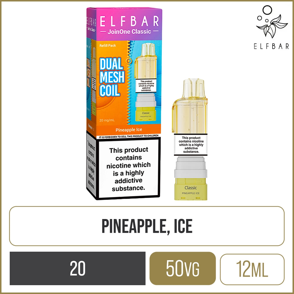 Pineapple Ice Elf Bar JoinOne Classic Pod & Refill 12ml