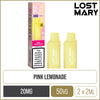 Pink Lemonade Lost Mary BM600 Pods 2 Pack
