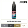 Riot BAR EDTN NO ICE Blue Peach E-Liquid 10ml