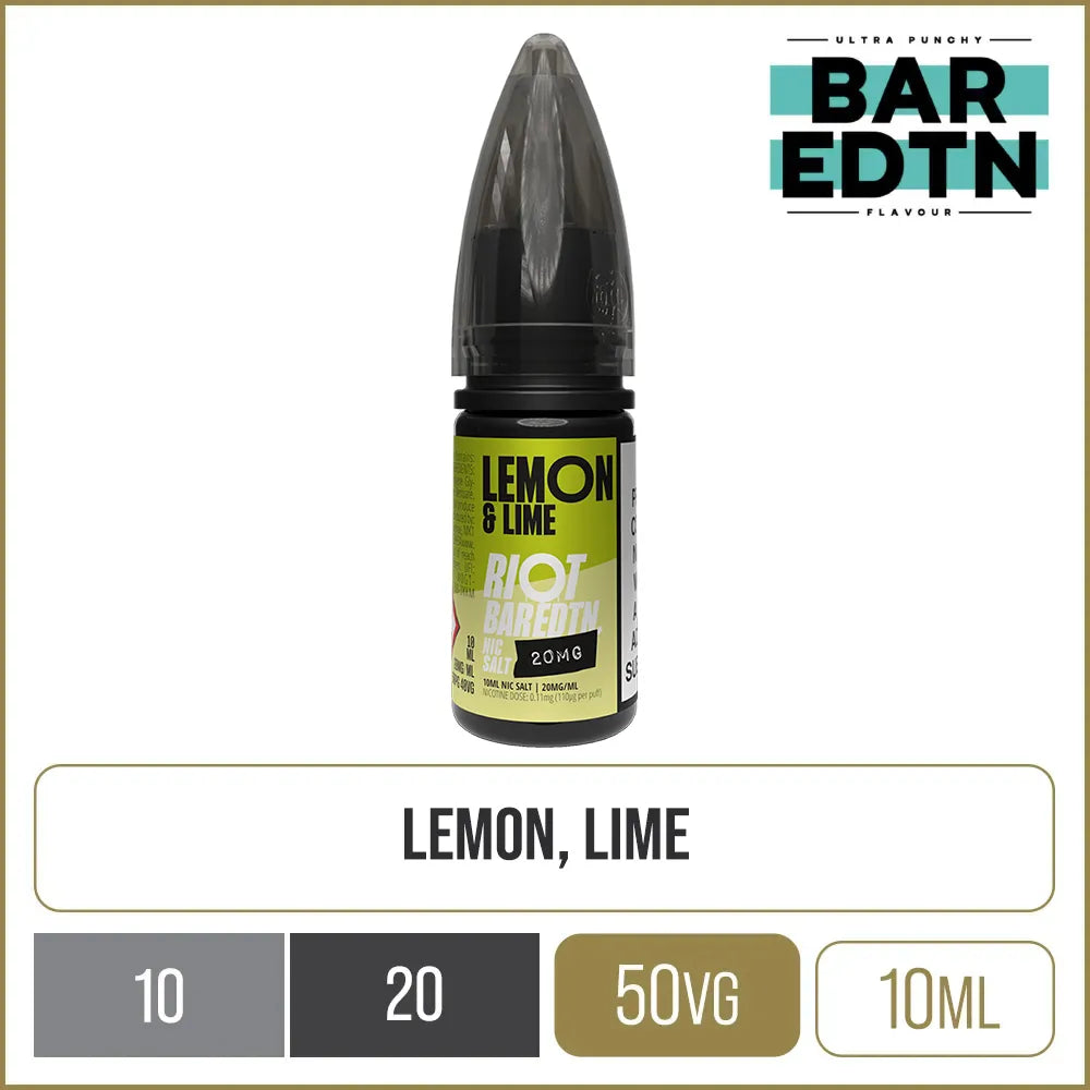 Riot BAR EDTN Lemon Lime E-Liquid 10ml