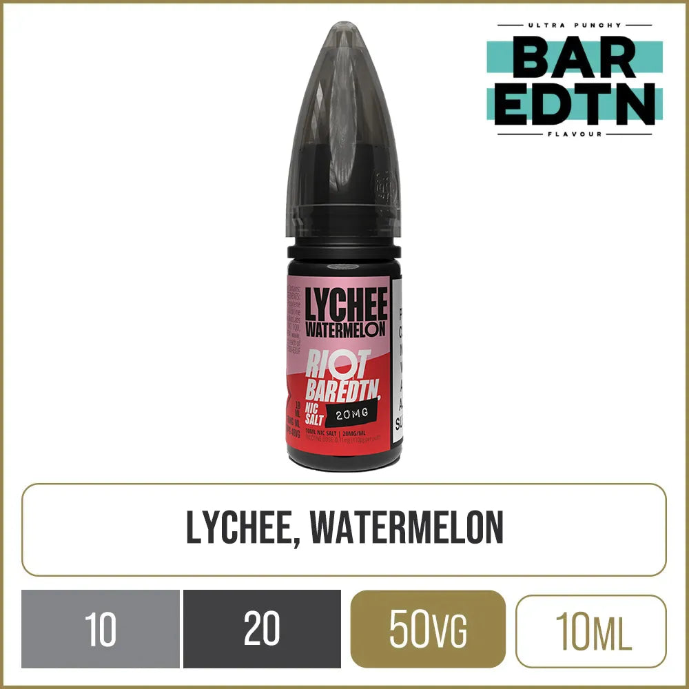 Riot BAR EDTN Lychee Watermelon E-Liquid 10ml