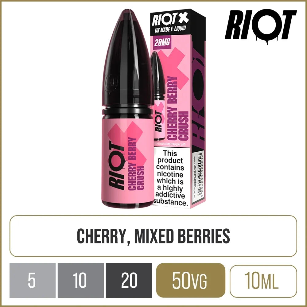 Cherry Berry Crush Riot X E-Liquid 10ml