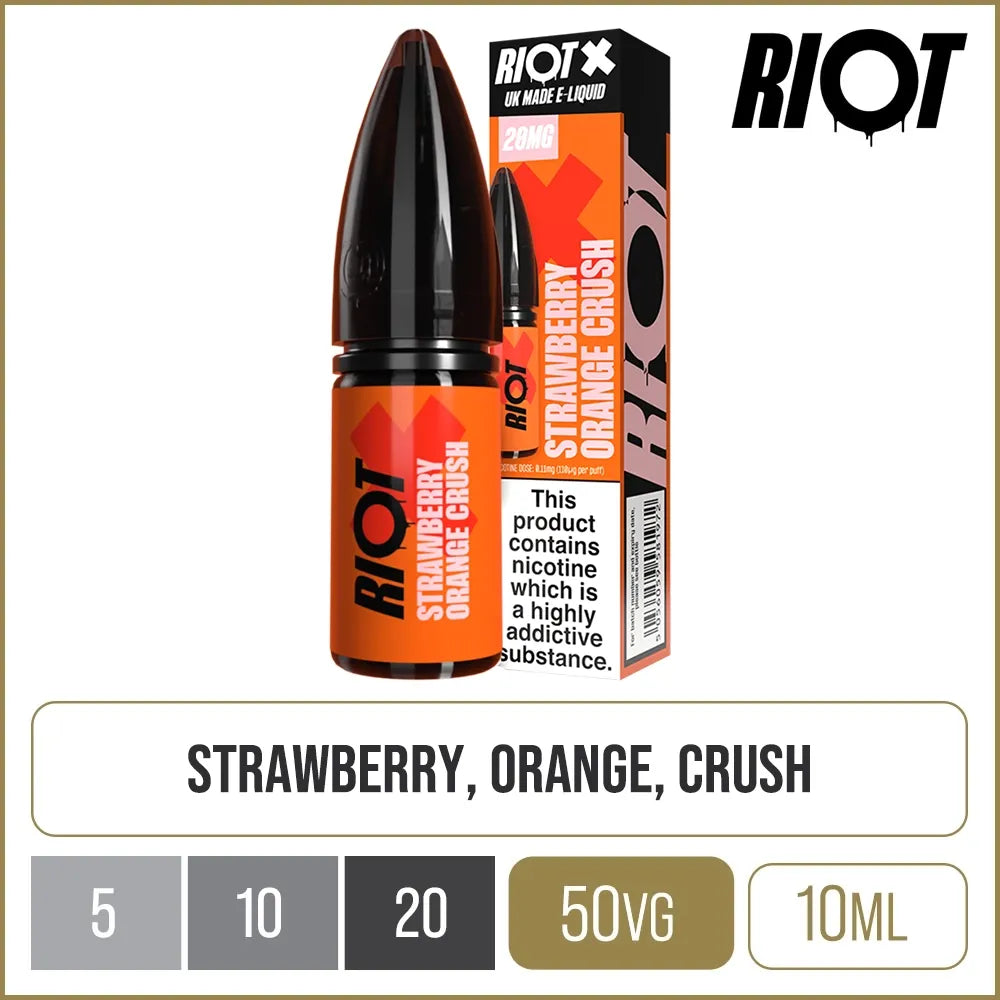 Strawberry Orange Crush Riot X E-Liquid 10ml