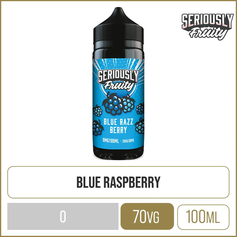 Buy Seriously Fruity Blue Razz Berry E-Liquid 100ml Online