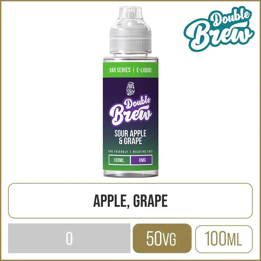 Sour Apple & Grape Double Brew E-Liquid 100ml