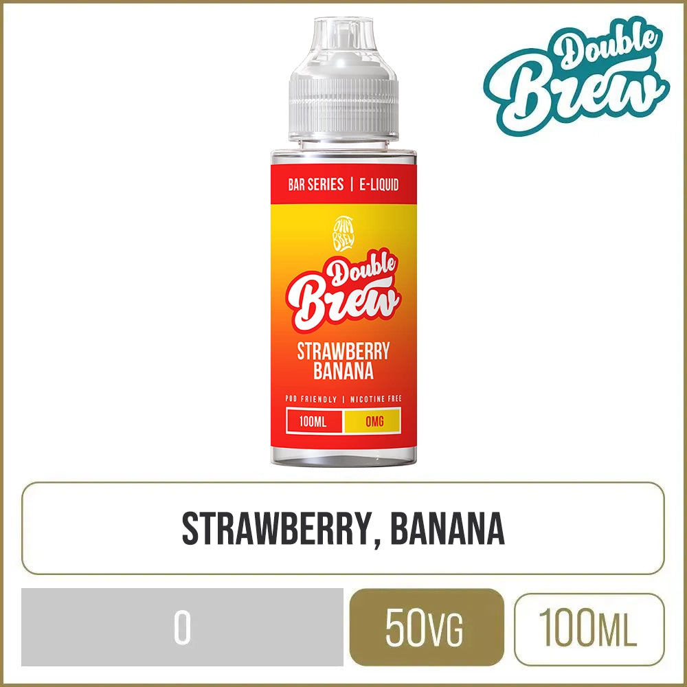 Strawberry Banana Double Brew E-Liquid 100ml
