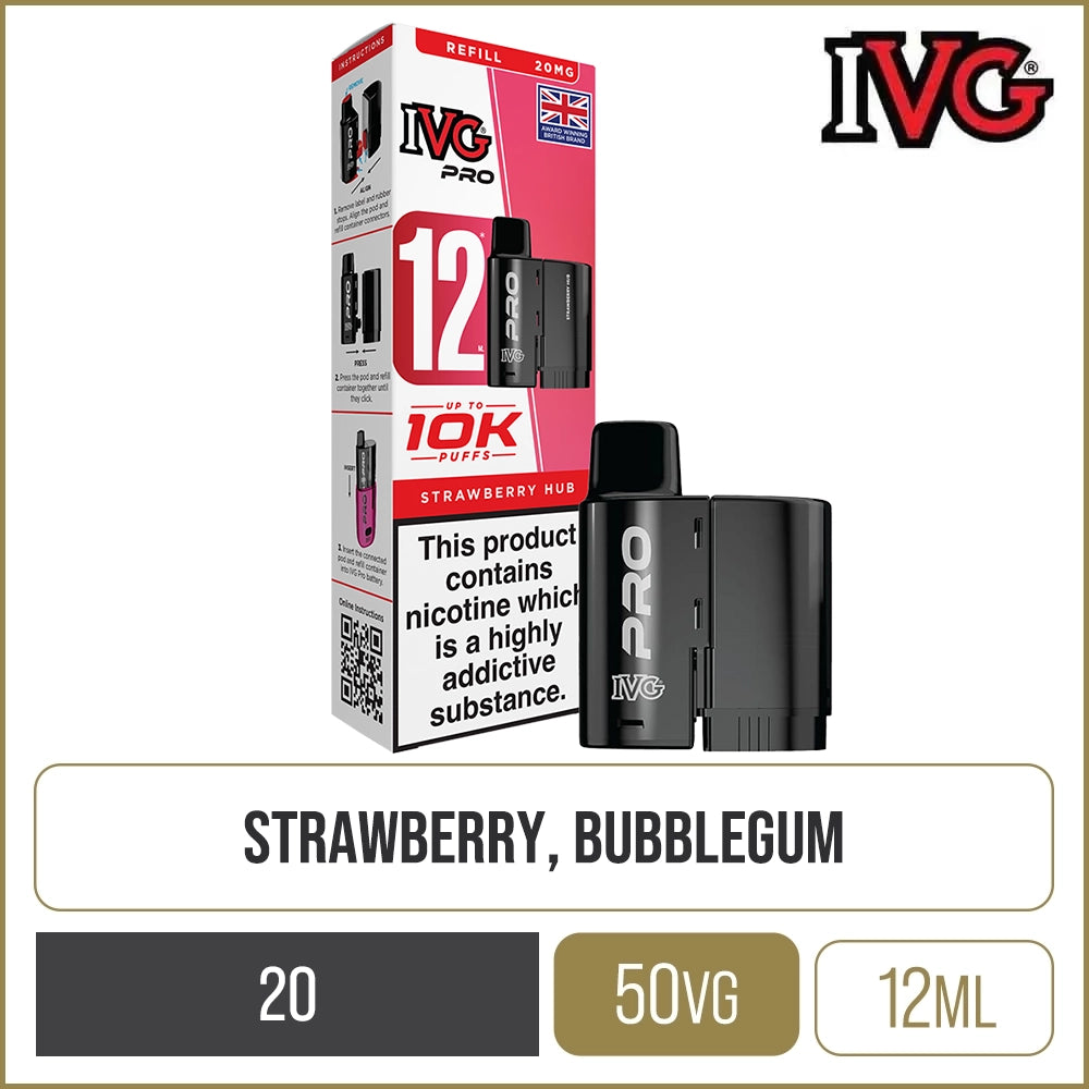 Strawberry Hub IVG Pro Pod & Refill 12ml