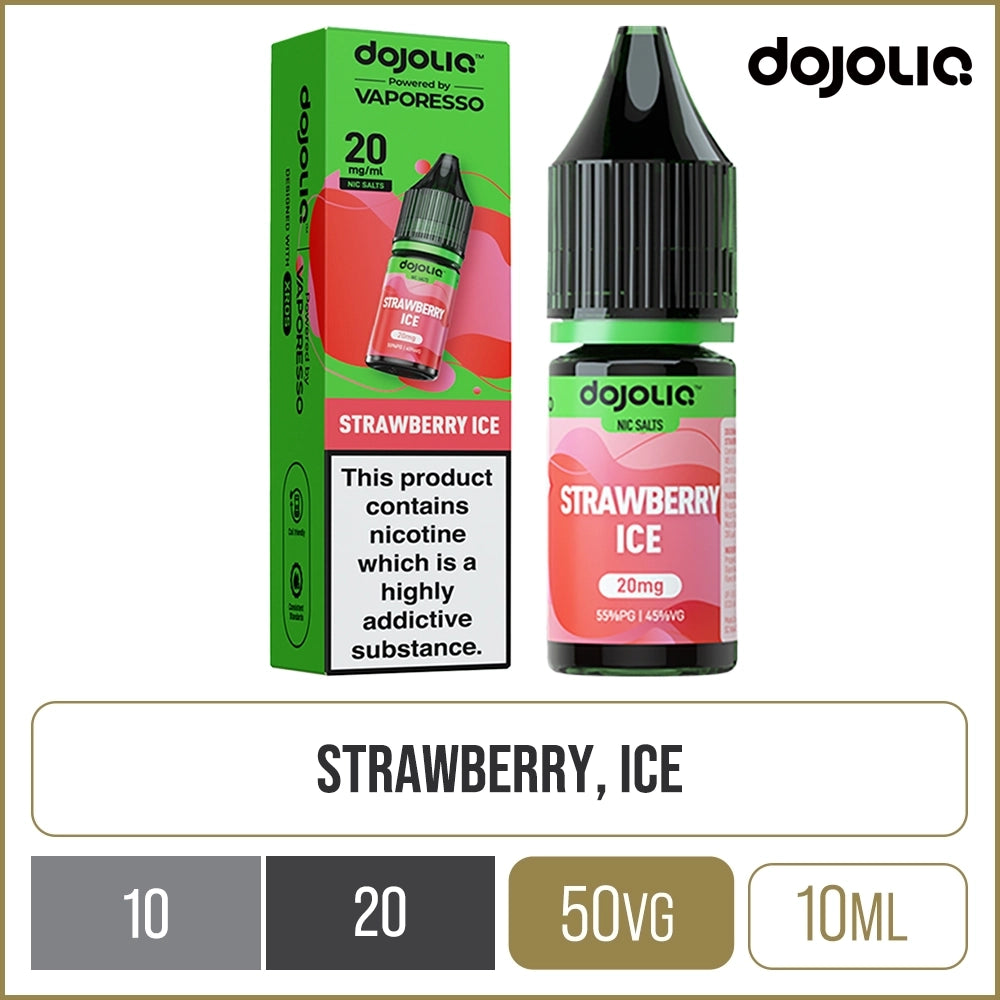 Strawberry Ice DOJOLIQ Nic Salts By Vaporesso E-Liquid 10ml