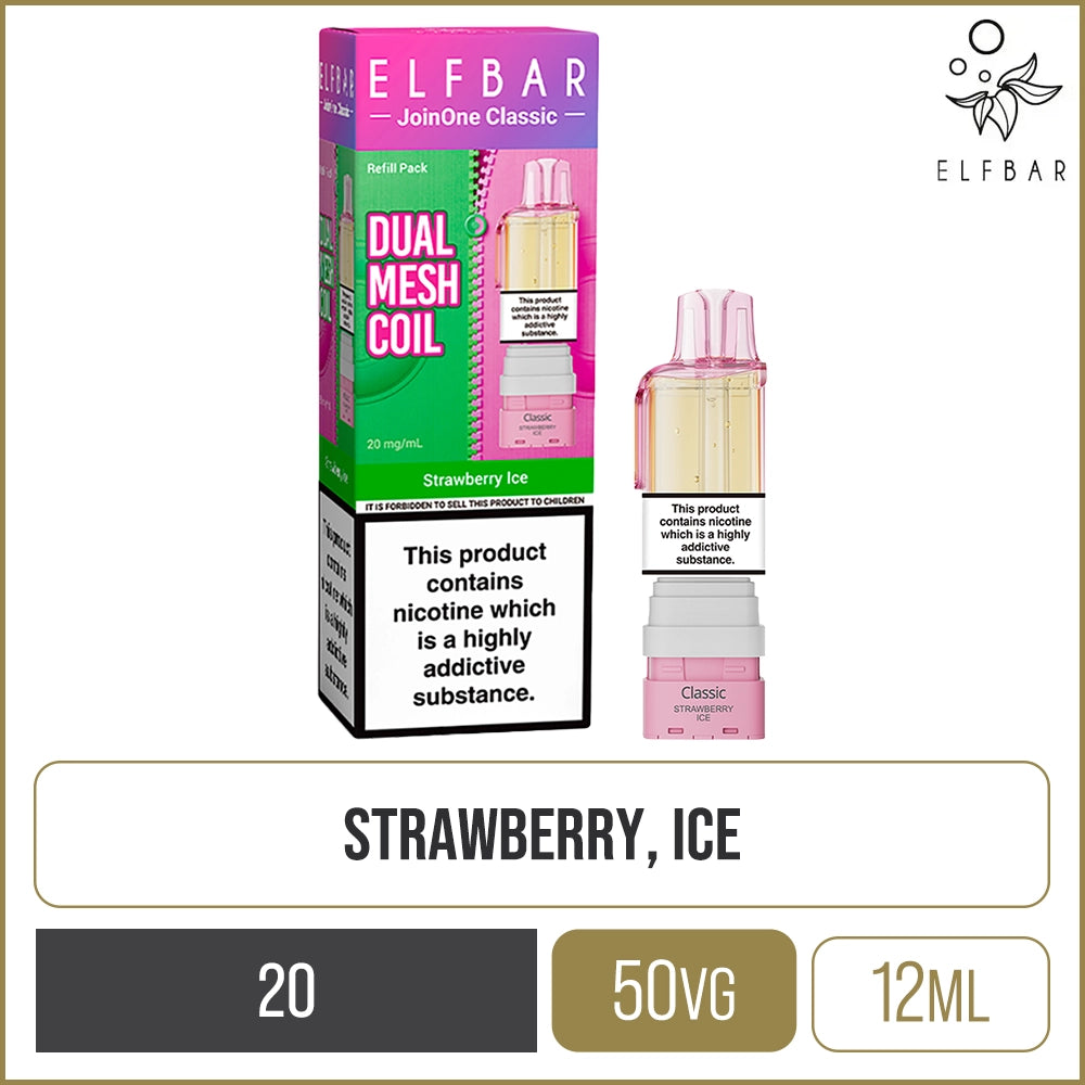 Strawberry Ice Elf Bar JoinOne Classic Pod & Refill 12ml