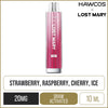 Strawberry Raspberry Cherry Ice Hawcos x Lost Mary Pro Max 7000 Pod Vape Kit 10ml