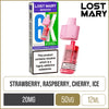 Strawberry Raspberry Cherry Ice Lost Mary BM6000 Pod & Refill 12ml