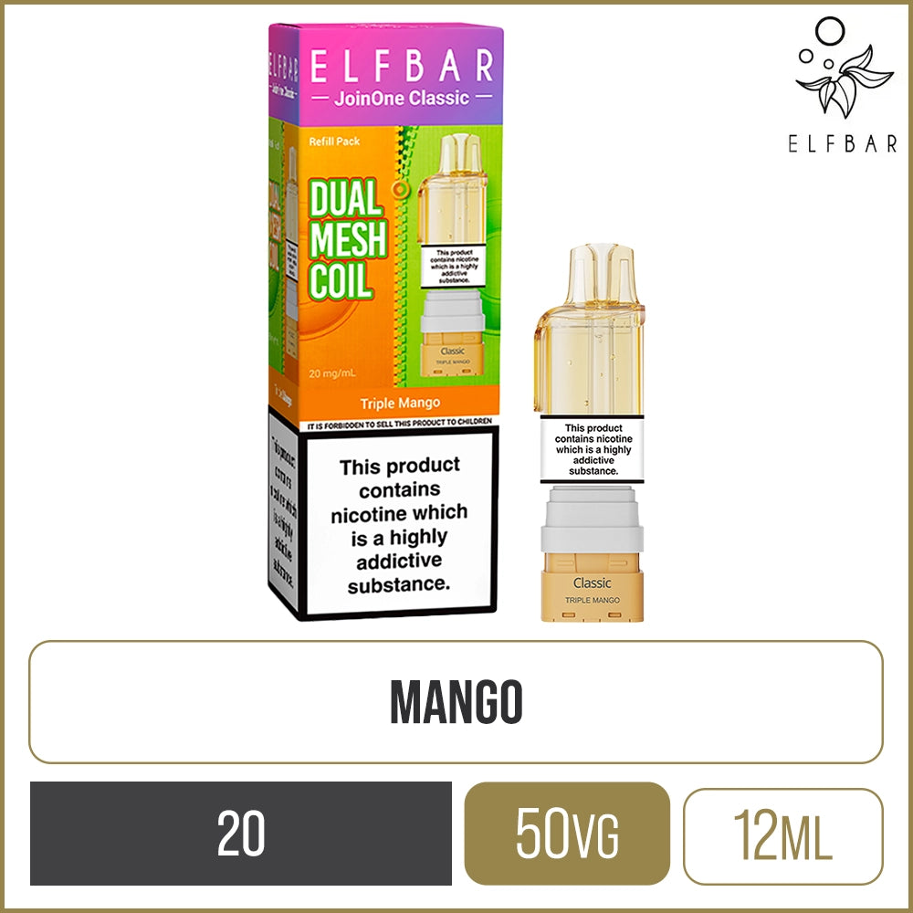 Triple Mango Elf Bar JoinOne Classic Pod & Refill 12ml
