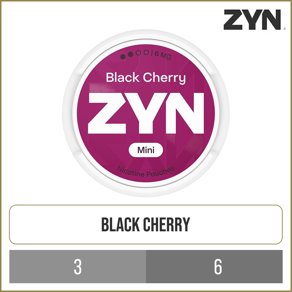Black Cherry ZYN Mini Nicotine Pouches 20 Pack
