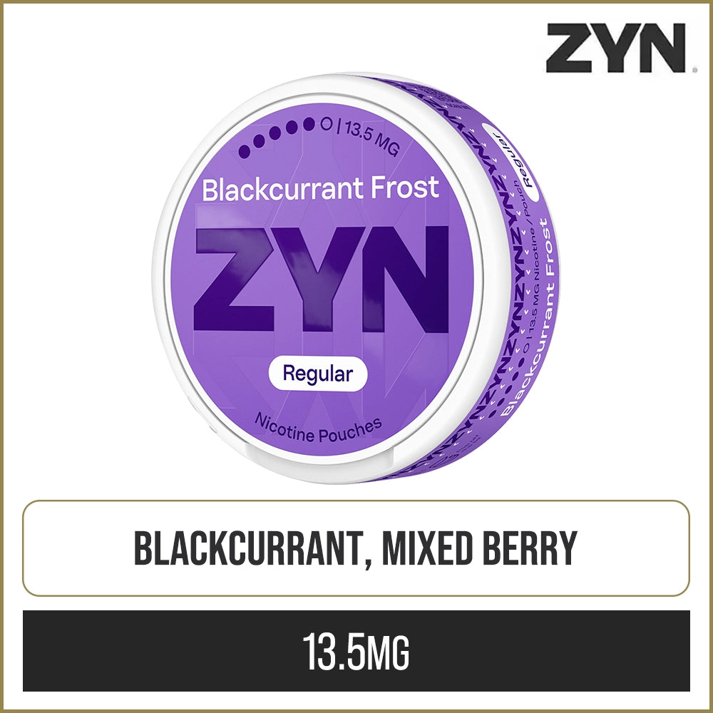 Blackcurrant Frost ZYN Regular Nicotine Pouches 21 Pack