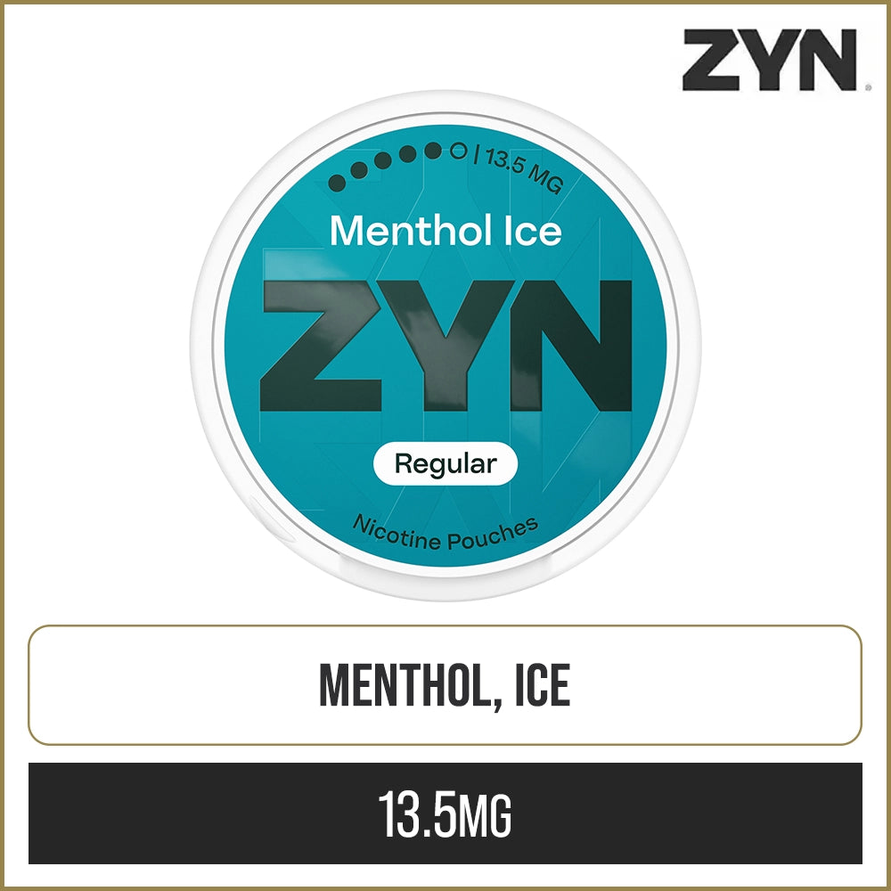 Menthol Ice ZYN Regular Nicotine Pouches 21 Pack