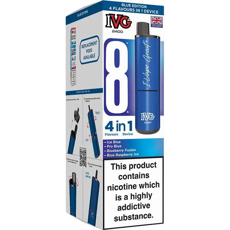 IVG 2400 4 in 1 Pod Vape Kit 8ml