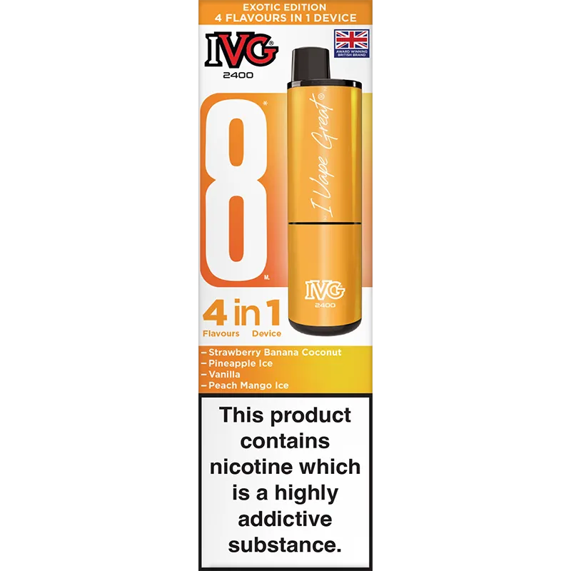 IVG 2400 4 in 1 Exotic Edition Pod Vape Kit 8ml