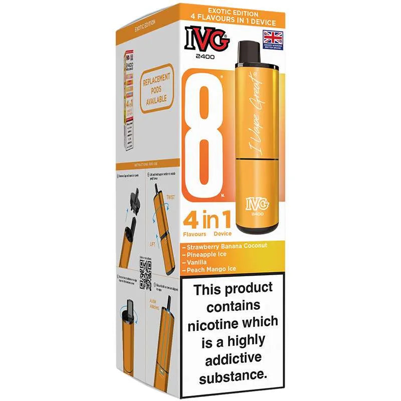 IVG 2400 4 in 1 Pod Vape Kit 8ml