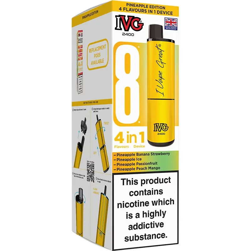 IVG 2400 4 in 1 Pod Vape Kit 8ml