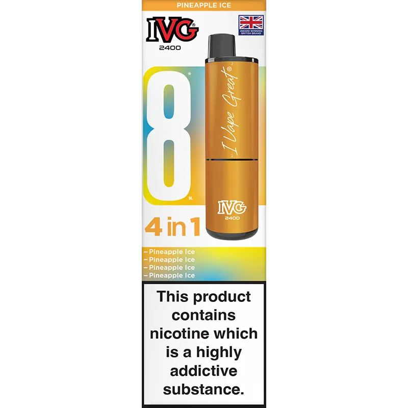 IVG 2400 4 in 1 Pineapple Edition Pod Vape Kit 8ml